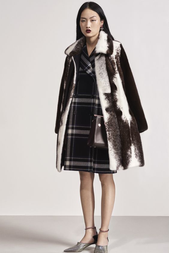 Christian Dior элегантное меховое пальто