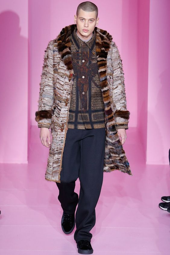 Givenchy мужское меховое пальто