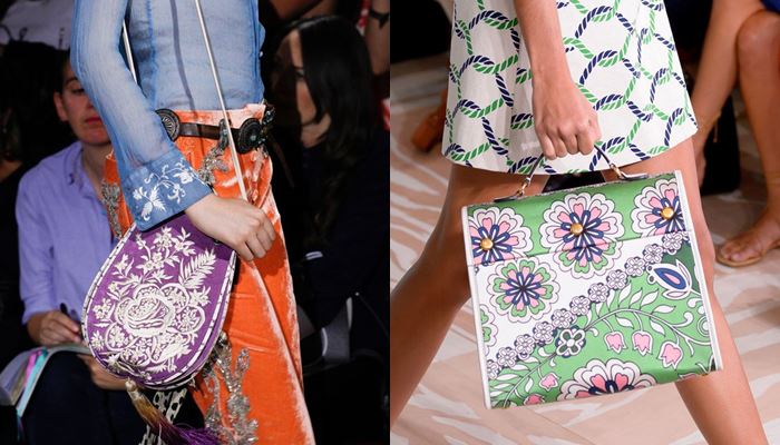 Модные женские сумки весна-лето 2017: цветочный рисунок