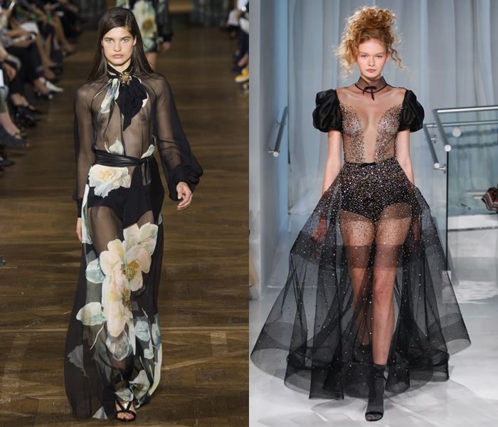 Тенденции моды весна-лето 2017: прозрачные ткани