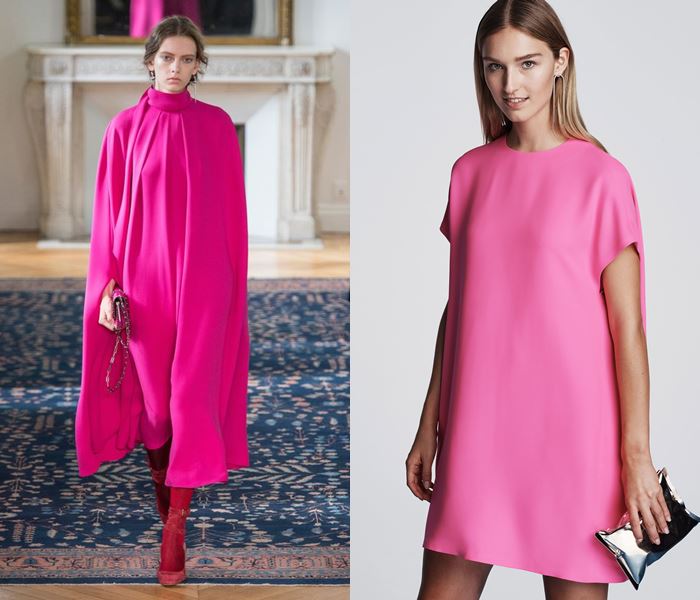 Тенденции моды весна-лето 2017: ярко-розовые платья