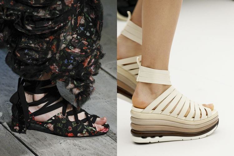 Модная женская обувь весна-лето 2017:  ремешки и перевязки