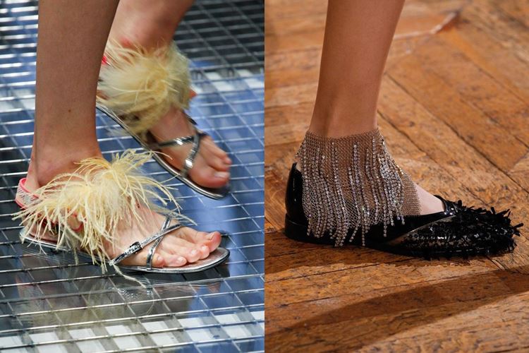 Модная женская обувь весна-лето 2017: бахрома