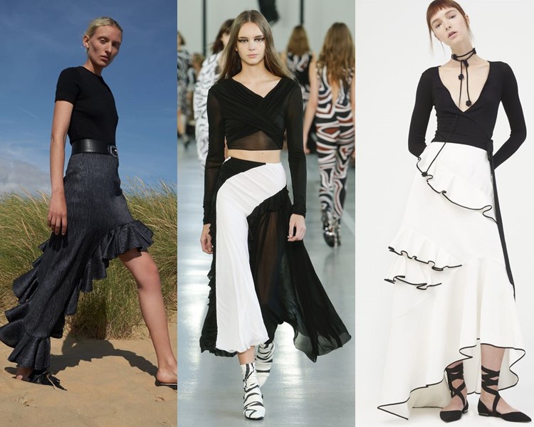 Модные юбки весна-лето 2017:  авангардные асимметричные