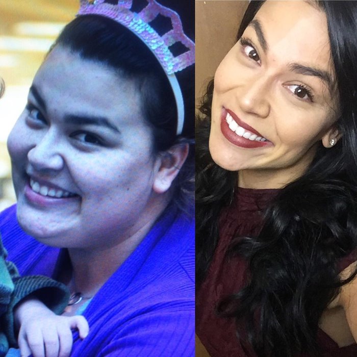 фото лица до и после похудения