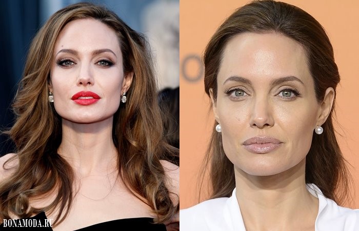 Стрижки без чёлки: прически Анджелины Джоли - вечерние укладки на длинные волосы