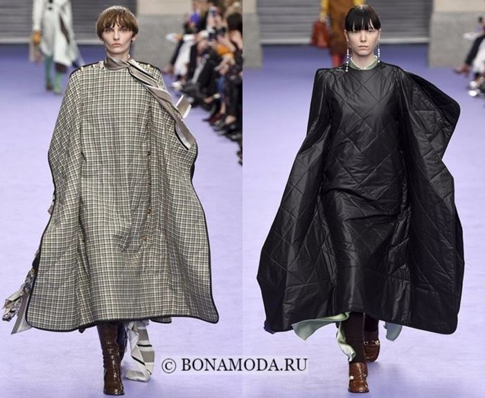 Тенденции моды осень-зима 2017-2018: накидки кейпы одеяла
