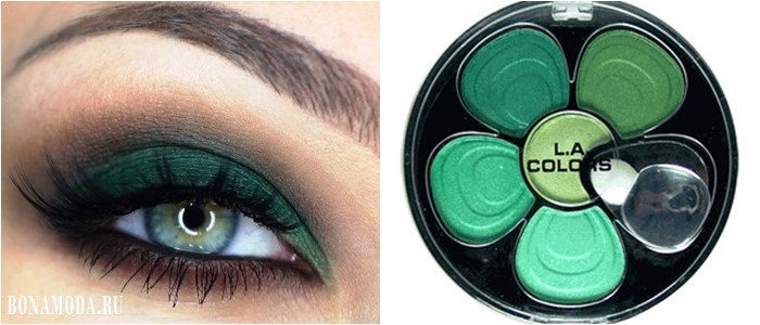 Цвет теней для зеленых глаз: яркие зеленые оттенки - травяной, неоновый