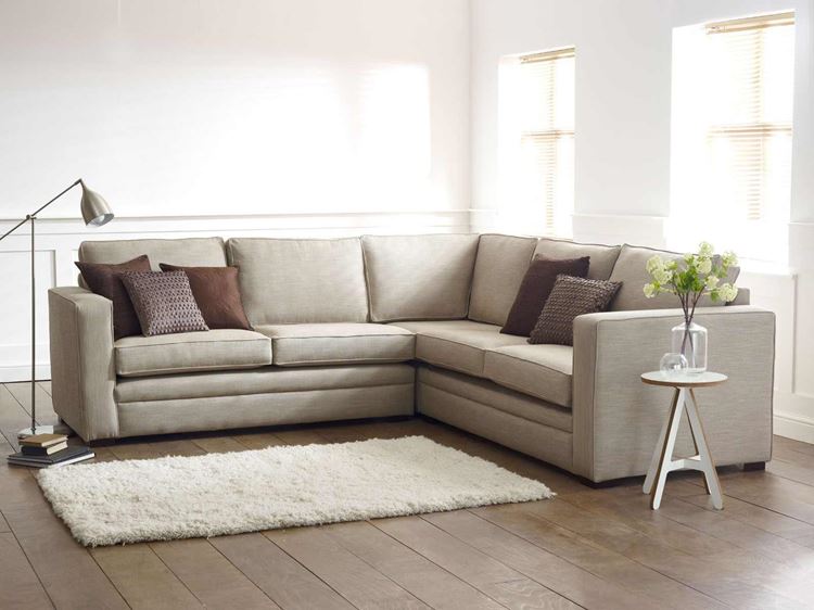 Бежевый диван в интерьере: скандинавский минимализм с угловым диваном