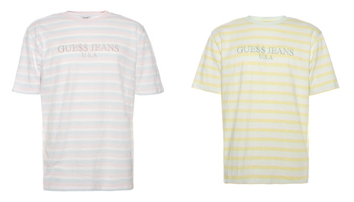 Коллекция GUESS Originals лето 2017: футболки в полоску