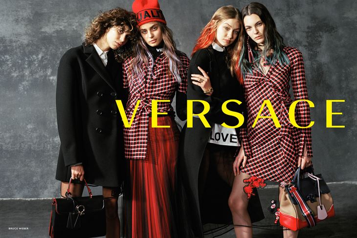 Рекламная кампания Versace осень-зима 2017-2018 - модели 