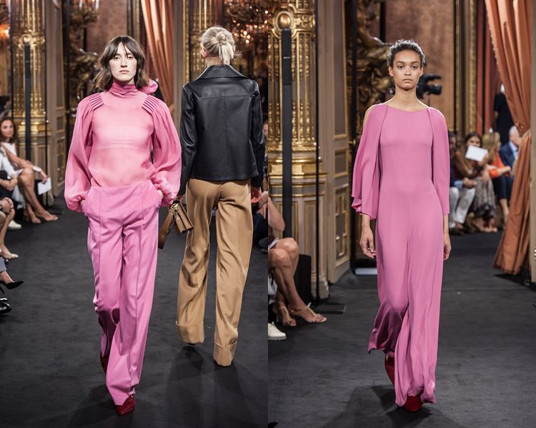 Коллекция Massimo Dutti осень-зима 2017-2018: розовый брючный костюм и длинное платье