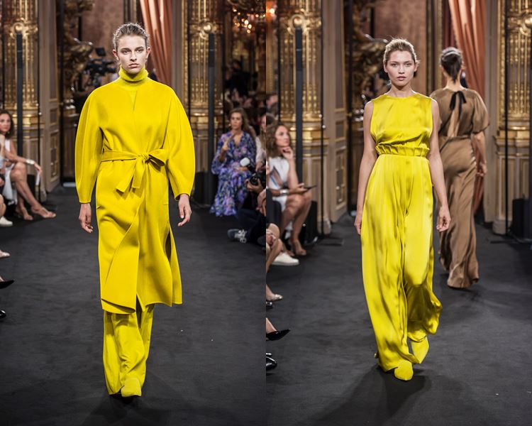 Коллекция Massimo Dutti осень-зима 2017-2018: ярко-желтое платье и пальто