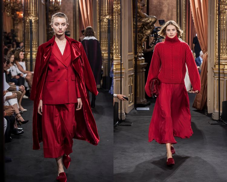 Коллекция Massimo Dutti осень-зима 2017-2018: красные костюмы с кюлотами, юбкой, пиджаком и свитером