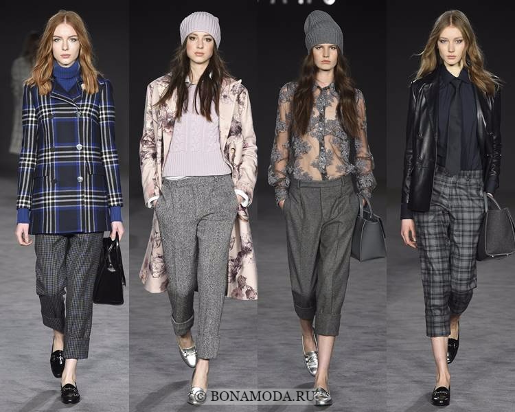Модные женские брюки осень-зима 2017-2018: Daks – серые, деловые, укороченные