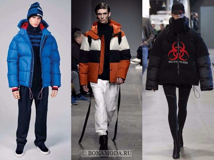 Мужская мода осень-зима 2017-2018: удобные пуховики с капюшонами