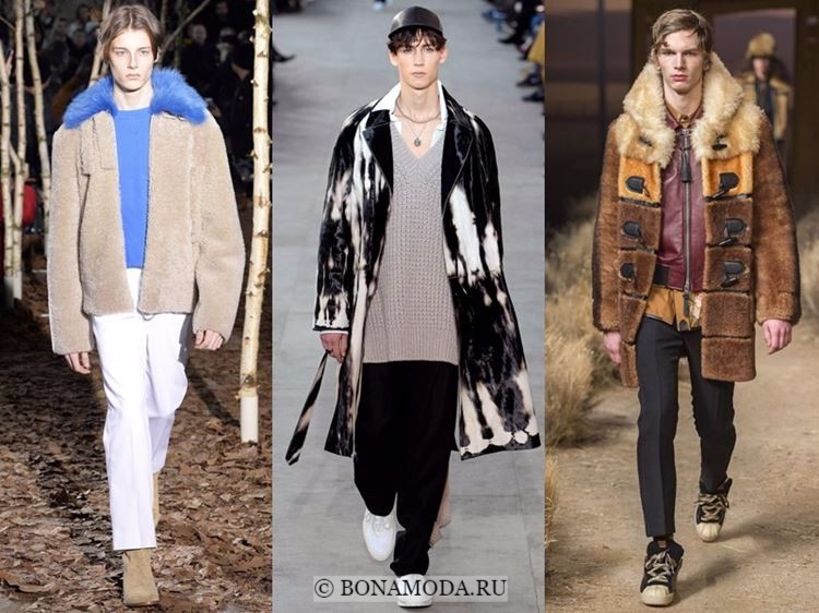 Мужская мода осень-зима 2017-2018: меховая куртка, натуральная шуба и пальто даффлкот с мехом