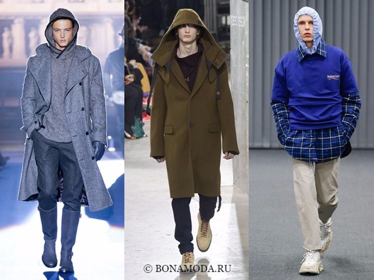 Мужская мода осень-зима 2017-2018: одежда с капюшонами