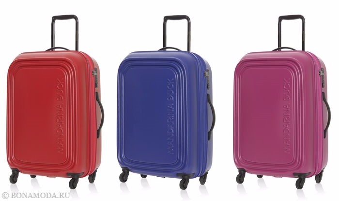 Коллекция сумок Mandarina Duck осень-зима 2017-2018: яркие чемоданы на колесиках