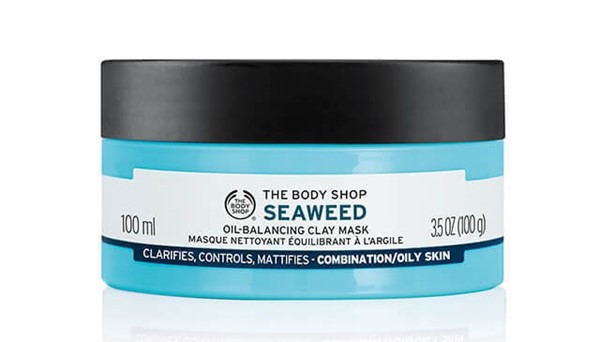 Маски для жирной проблемной кожи: Глиняная маска The Body Shop с морскими водорослями 