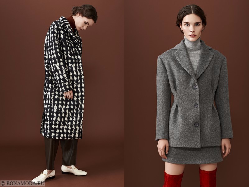 Лукбук коллекции osome2some осень-зима 2017-2018 - пальто оверсайз и серый костюм