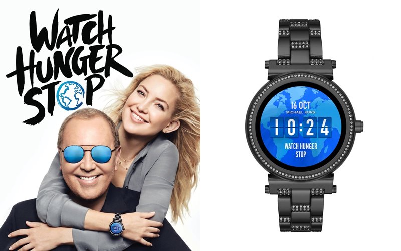 Michael Kors Watch Hunger Stop - Кейт Хадсон и Майкл Корс с часами Sofie