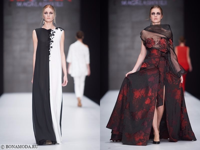 Коллекция Tinatin Magalashvili весна-лето 2018 - чёрно-белое и красно-чёрное платья