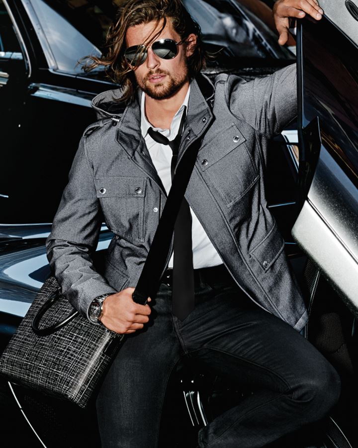 Michael Kors Mens - серая мужская куртка и сумка
