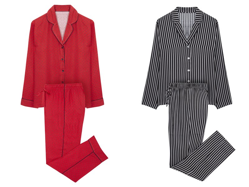 Women’secret - пижама - красная в черный горох и черно-белая в полоску