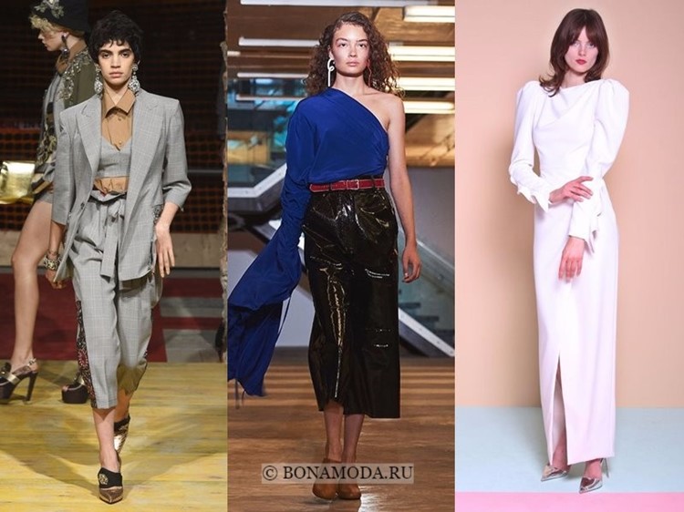 Весна-лето 2018: тенденции женской моды в одежде - 80-е с широкими плечами и мокрыми волосами