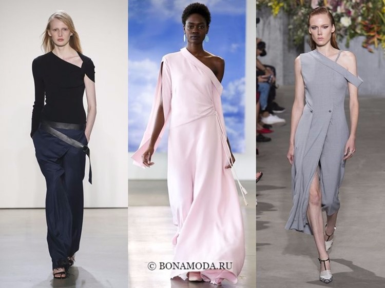Весна-лето 2018: тенденции женской моды в одежде - асимметричный крой 