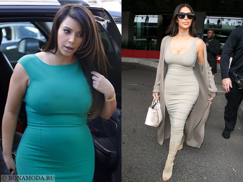 Истории похудения звёзд – фото до и после - Ким Кардашьян - похудела на 30 кг
