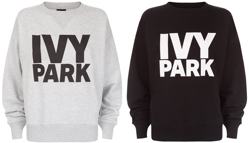 Коллекция Ivy Park осень-зима 2017-2018 - серый и черный свитшот