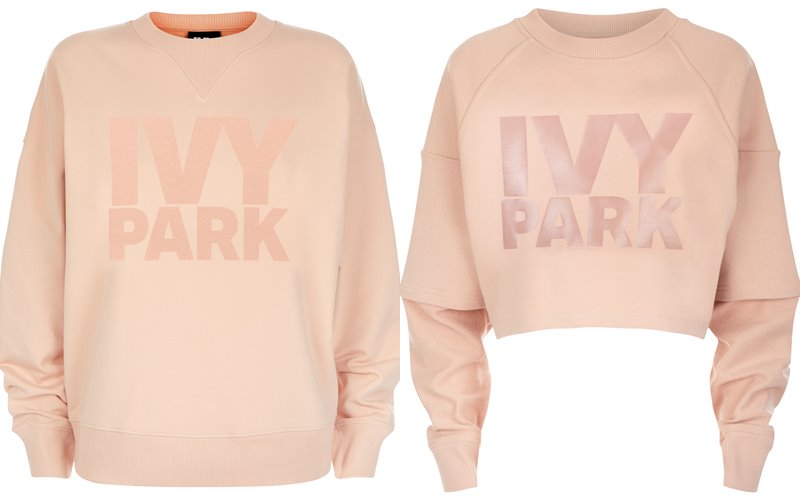 Коллекция Ivy Park осень-зима 2017-2018 - персиковые свитшоты