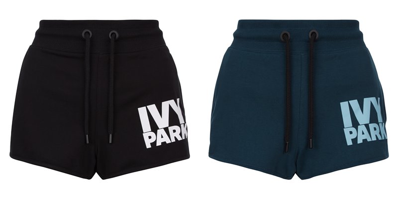 Коллекция Ivy Park осень-зима 2017-2018 - черные и бирюзовые шорты