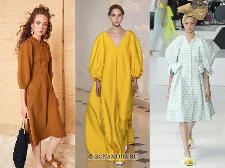 Модные платья весна-лето 2018: тенденции - объёмные пышные рукава