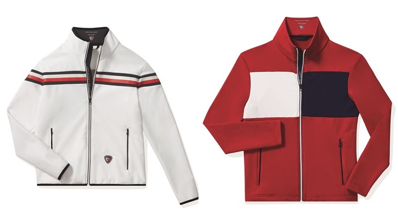 Мужская лыжная капсульная коллекция Tommy Hilfiger и Rossignol - белая и красная куртки