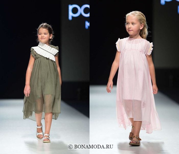 Детская мода для девочек весна-лето 2018 - летние платья из тюля