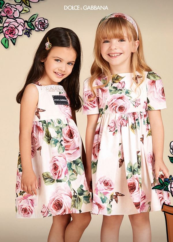 Детская мода для девочек весна-лето 2018 - стильные цветочные платья с розами