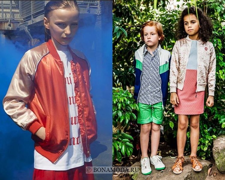 Детская мода для девочек весна-лето 2018 - Куртки-бомберы