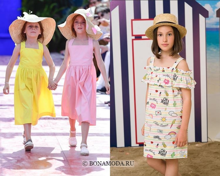 Детская мода для девочек весна-лето 2018 - летние сарафаны