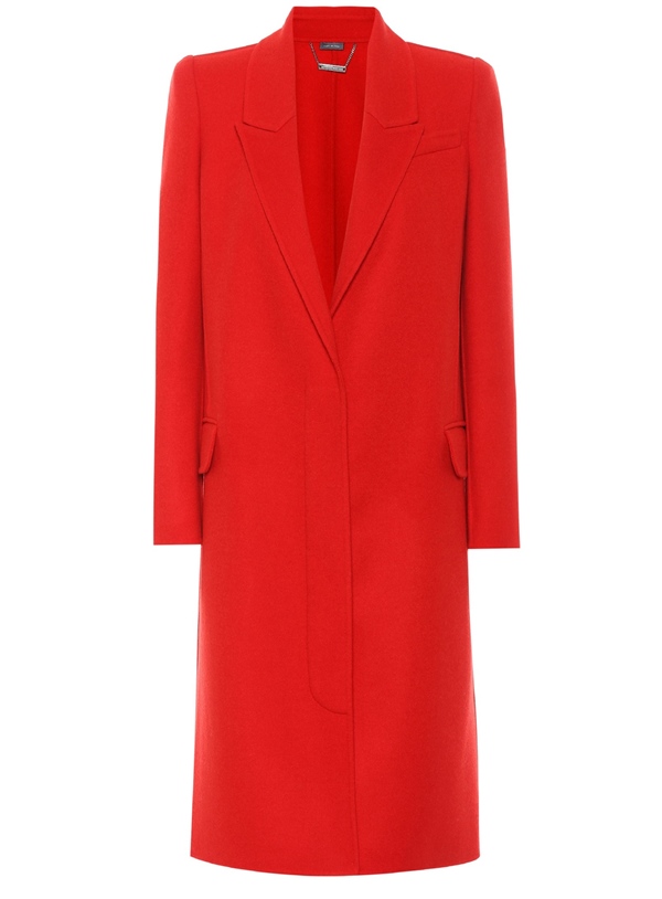 Красные пальто 2018 - Минималистичное кашемировое пальто Alexander McQueen 