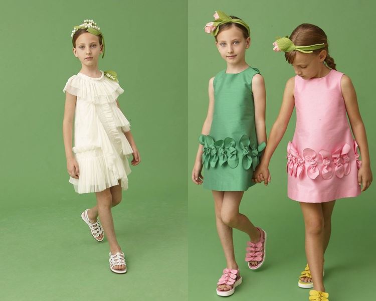 Нарядные праздничные детские платья для девочек лето-2018 - Праздничные платья с плиссировкой из тюля и шёлка MiMiSol
