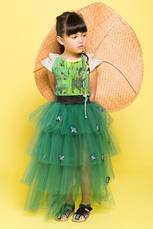 Нарядные праздничные детские платья для девочек лето-2018 - платье с пышной тюлевой многоярусной юбкой Efvva