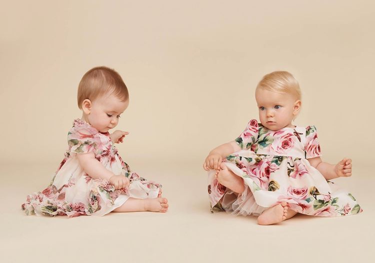 Детские платья для девочек-малышей 1 года лето-2018 - платья с цветочным принтом  