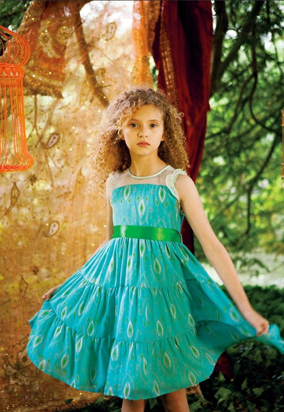 Красивые платья для девочек 11-12 лет на лето-2018 - приталенное зелёное платье Wild & Gorgeous