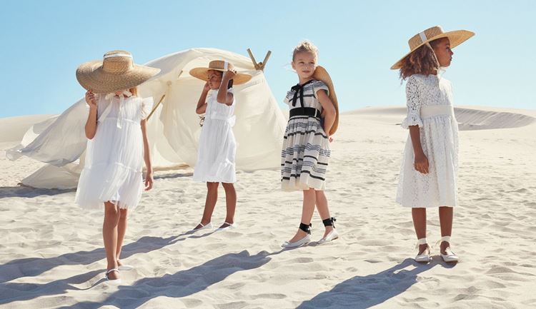 Детские платья для девочек 4-5 лет на лето-2018 - стильные платья из шифона, хлопка и кружева Il Gufo 