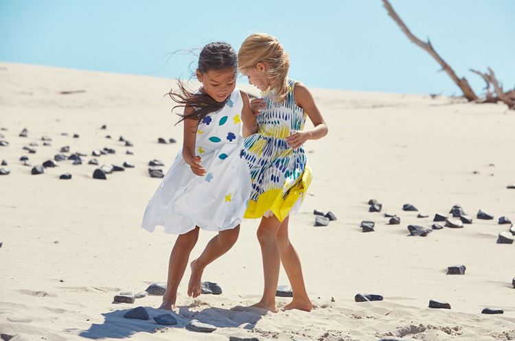Летние детские платья для девочек 5-6 лет 2018 - хлопковые платья Il Gufo 