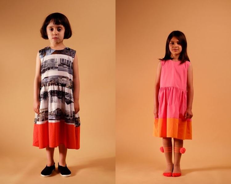 Повседневные детские платья для девочек лето-2018 - Простые яркие свободные платья миди Wolf & Rita