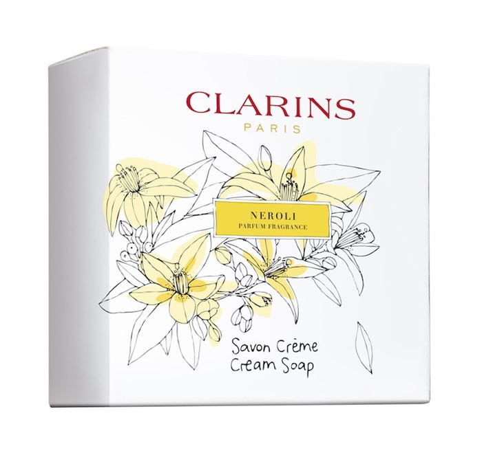 Коллекция косметики Clarins White Flowers 2018 - Кремовое мыло с ароматом нероли Neroli
